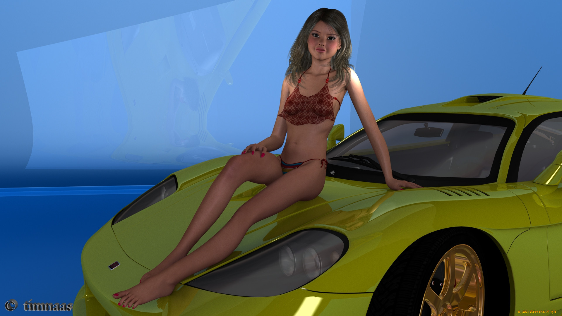 , 3d car&girl, , , , , 